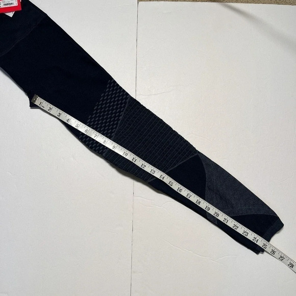 SPANX $88 Seamless Tummy Control Moto Leggings Look at Me Now Indigo Sky Size M - Picture 9 of 9